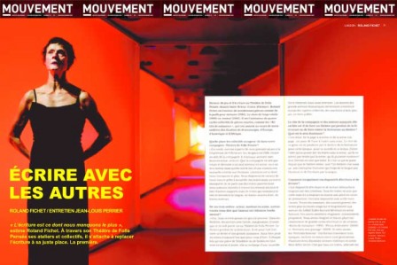 Pages 70 et 71 de la revue Mouvement n°72, janvier-février 2014