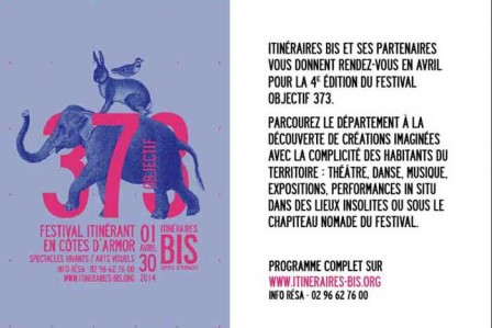 Visuel du festival Objectif 373 organisé par Itinéraires Bis.